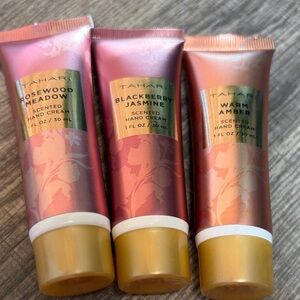 🫟5 for $25🫟 Tahari Rosewood, BlackBerry & Warm Amber Hand Cream Trio